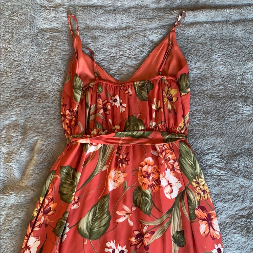 DONATING, LAST CHANCE LULU’s Dusty Rose Floral Print Skater Dress - Picture 7 of 11